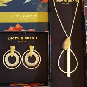 Lucky Brand Earring and Necklace Set